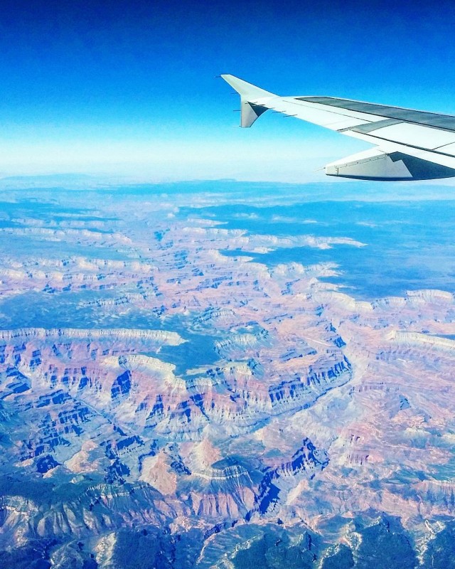 Työmatkalla kohti Idahoa lensin Grand Canyonin yli.